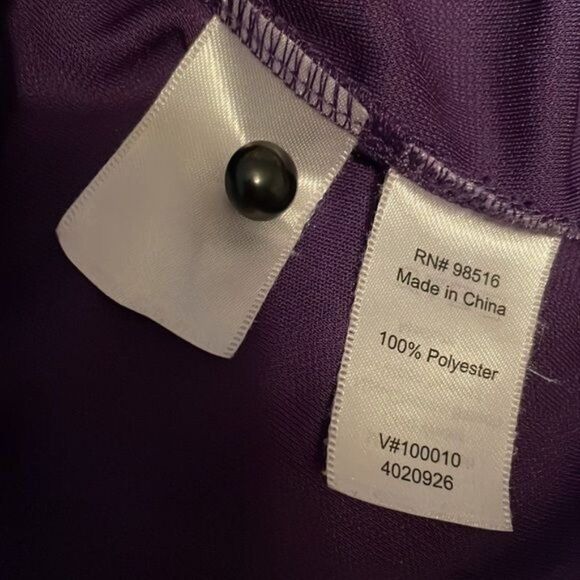 Coldwater Creek purple blouse, very soft, flowing and wrinkle-free. M (10-12) - Picture 13 of 14